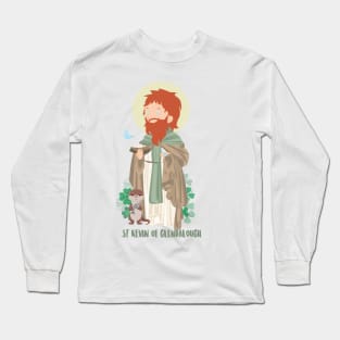 Santo Kevin de Glendalough Long Sleeve T-Shirt